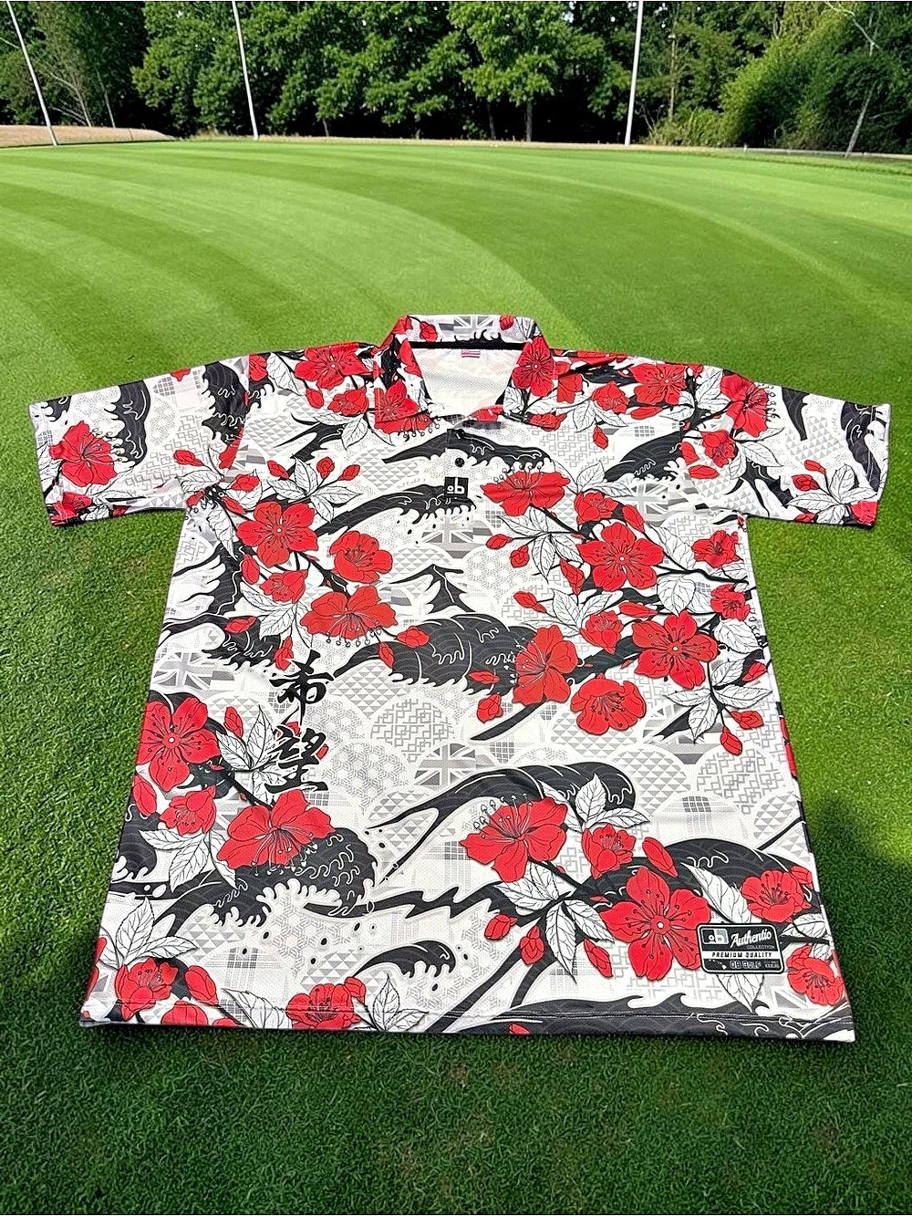 OB Golf Hawaii Floral Polo Shirt Mens 3XL Asian Inspired Hawaiian Flag Golfer